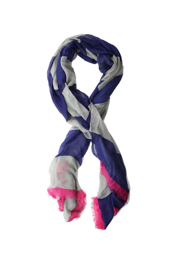  이갈 아즈로엘 머플러/스카프 Yigal Azrouel 추상 스카프 아잘리아/스털링/미드 - YIGAL AZROUEL