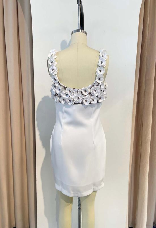  LA FUORI 롱 원피스 La Fuori 플로럴 미니 드레스 화이트 - LA FUORI