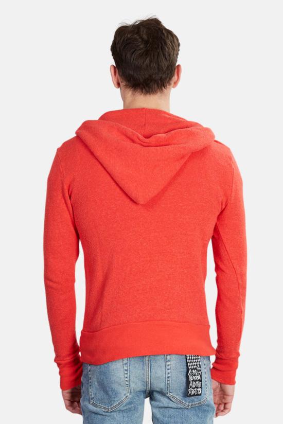  Via Spare 후드 티셔츠 롱슬리브 하프 지퍼 플리스 레드 - OTHER BRANDS