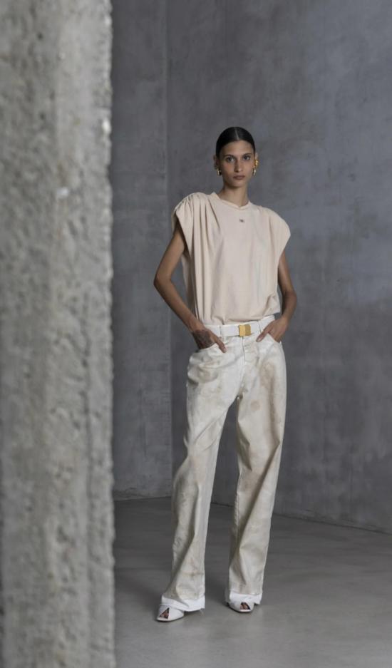  (nude) 팔라초 팬츠 (누드) 스프레이 페인트 - OTHER BRANDS