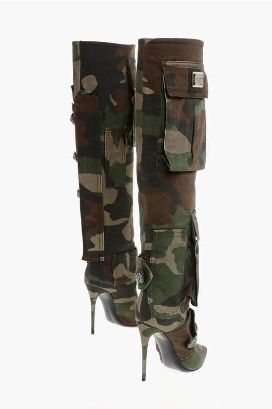  돌체앤가바나 부츠 CU0832 AY838 80995 Military Green - DOLCE & GABBANA