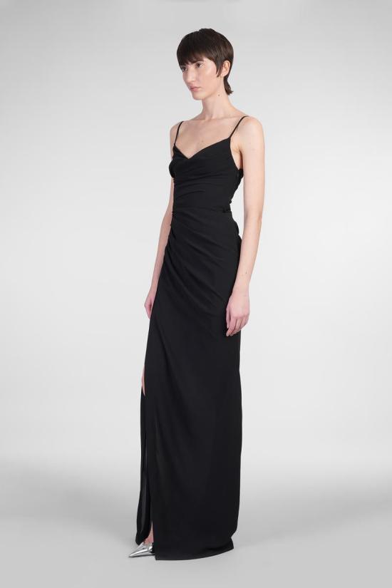 25SS 뮈글러 롱 원피스 410972 25P1RO1705369 Black - MUGLER