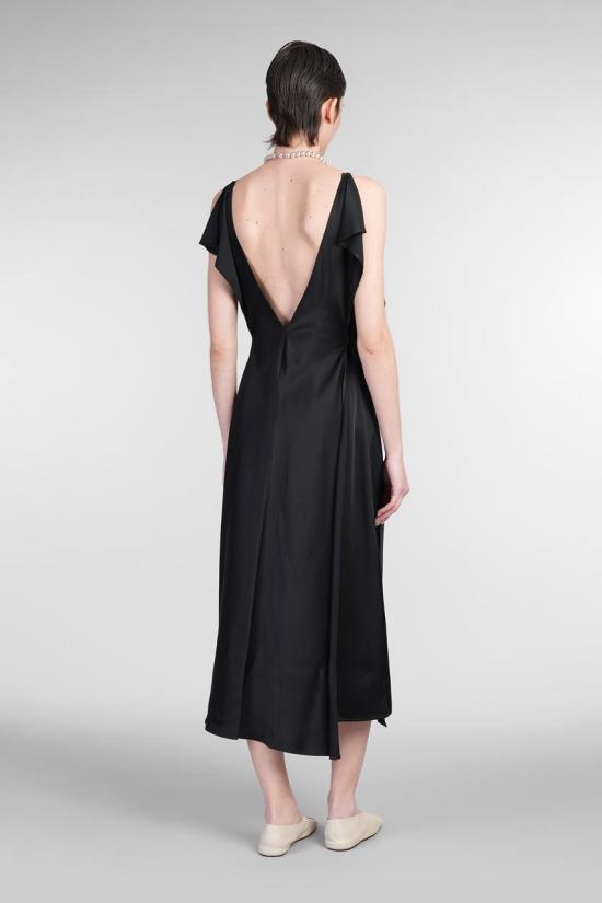 25SS 질샌더 미디 원피스 410697 J02CT0469J76018 Black - JIL SANDER