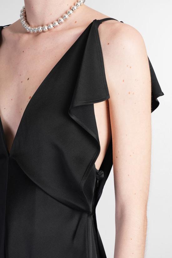 25SS 질샌더 미디 원피스 410697 J02CT0469J76018 Black - JIL SANDER