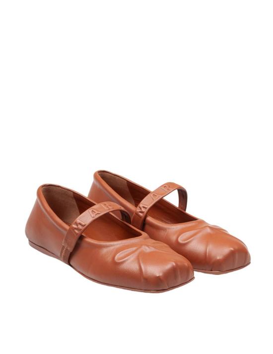 25SS 마르니 플랫 슈즈 MJMS007700P362800M81 Brown - MARNI