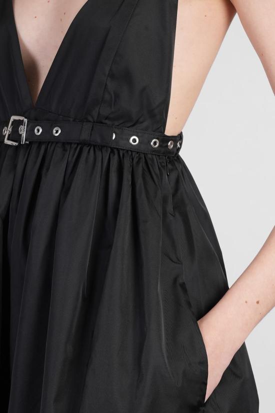 25SS 가니 미디 원피스 411918 W0030 Black - GANNI