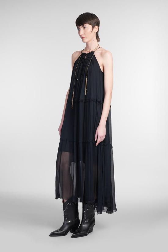 25SS 이자벨마랑에뚜왈 미디 원피스 413885 RO0669FA C1J07E Black - ISABEL MARANT ETOILE