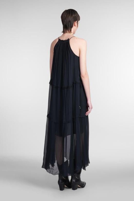 25SS 이자벨마랑에뚜왈 미디 원피스 413885 RO0669FA C1J07E Black - ISABEL MARANT ETOILE