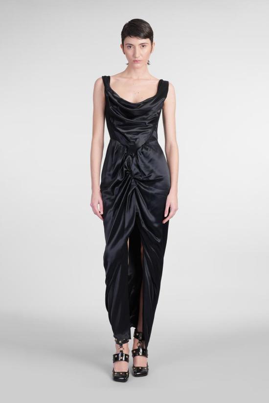 25SS 비비안웨스트우드 미디 원피스 412536 1101035B W0128 Black