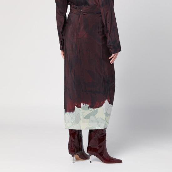 24FW 드리스 반 노튼 스커트 0108069069 XH DRVNO 703 108 brown - DRIES VAN NOTEN