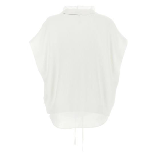 25SS 브루넬로 쿠치넬리 블라우스 M19257716 C2723 WHITE - BRUNELLO CUCINELLI