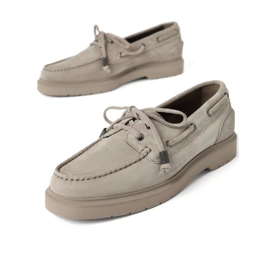 25SS 브루넬로 쿠치넬리 로퍼 MZSFG2955 C5859 GREY - BRUNELLO CUCINELLI