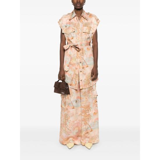 25SS 짐머만 팔라초 팬츠 4305PS251 GUAVA ORANGE - ZIMMERMANN