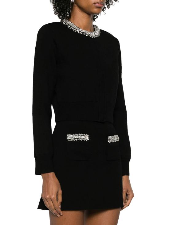  셀프 포트레이트 스웨터 RS25102CB Black - SELF PORTRAIT