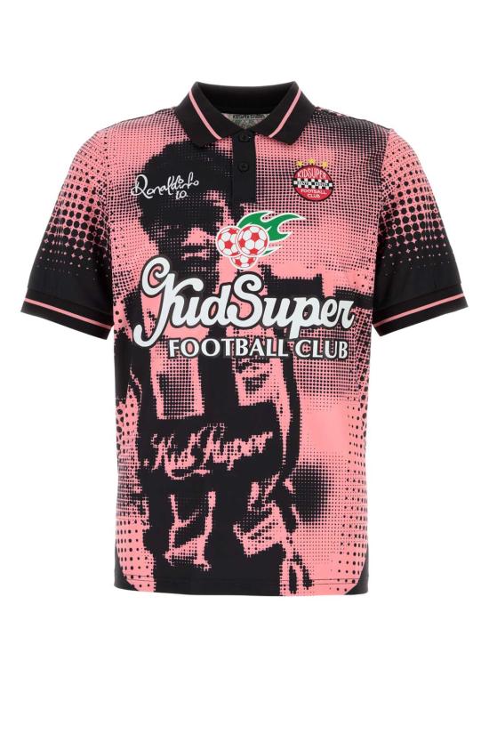 24FW 키드슈퍼 반팔 티셔츠 AW24JRSY05 BLACKRED Printed