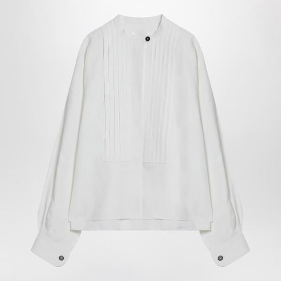 25SS 질샌더 긴팔 티셔츠 J04DL0106J60001 White