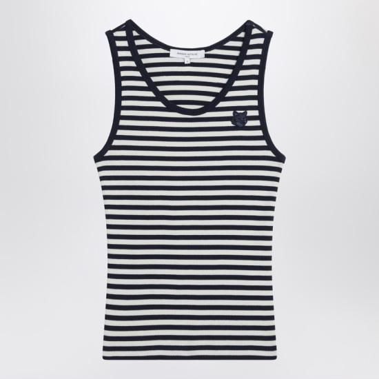 25SS 메종키츠네 민소매 티셔츠 OW00609KA0028 Blue