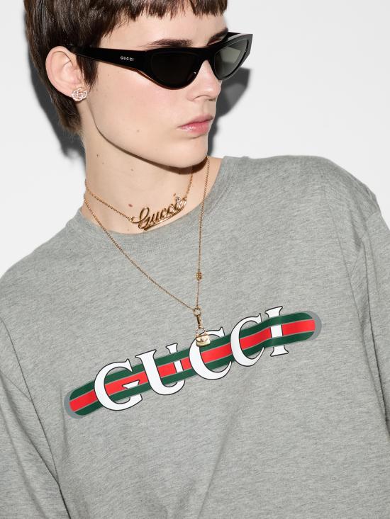 25SS 구찌 반팔 티셔츠 788093XJG6T 1230 Grey - GUCCI