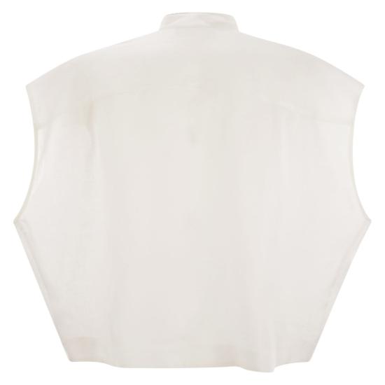 25SS 파비아나 필리피 블라우스/셔츠 CAD275F883 WHITE - FABIANA FILIPPI