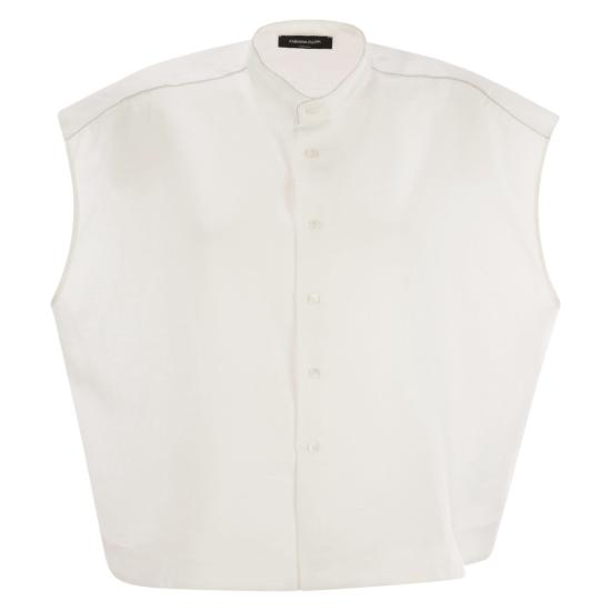 25SS 파비아나 필리피 블라우스/셔츠 CAD275F883 WHITE