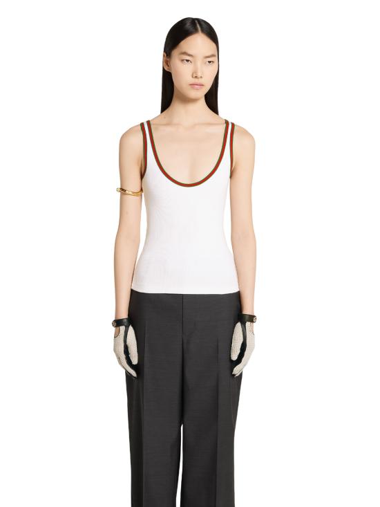 25SS 구찌 민소매 티셔츠 815851XJG5O 9692 White - GUCCI