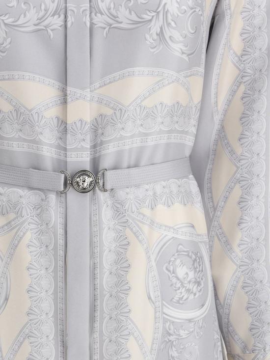 25SS 베르사체 미디 원피스 10186221A13359 5E450 Grey - VERSACE