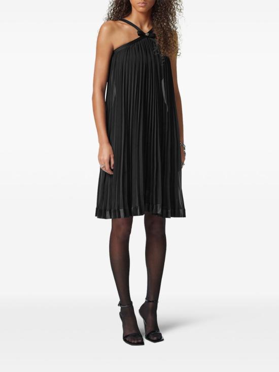 25SS 베르사체 미디 원피스 10176691A12759 1B000 Black - VERSACE