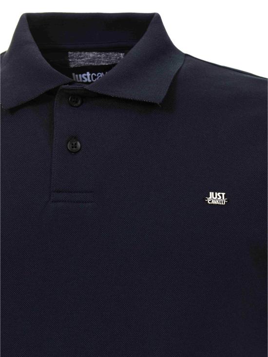  저스트까발리 폴로 티셔츠 76OAGG16 CJ316282 Blue - JUST CAVALLI