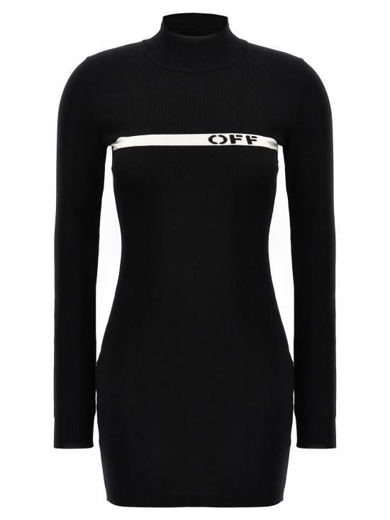 24FW 오프화이트 숏 원피스 OWHI099F24KNI00110011001 White Black