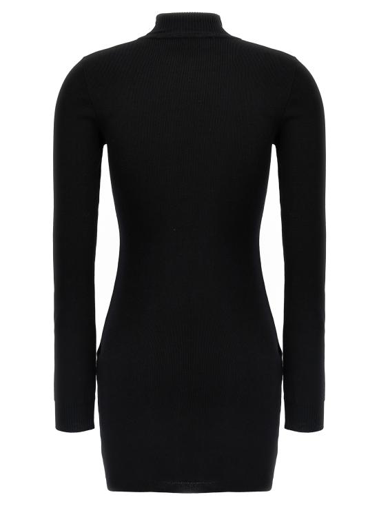 24FW 오프화이트 숏 원피스 OWHI099F24KNI00110011001 White Black - OFF WHITE