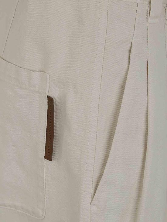  브루넬로 쿠치넬리 스트레이트 팬츠 ML996P5889C8739 White - BRUNELLO CUCINELLI