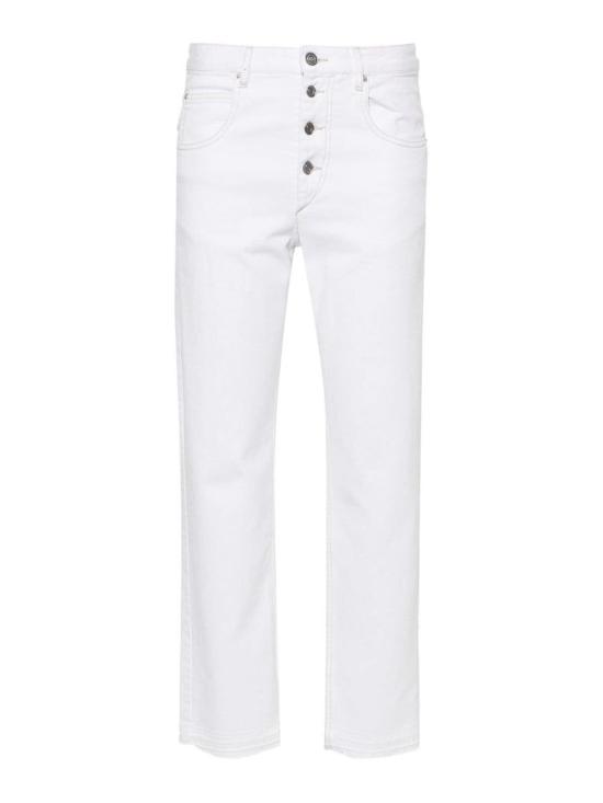 25FW 이자벨마랑 스트레이트 팬츠 PA0271FAB1H04I20WH White