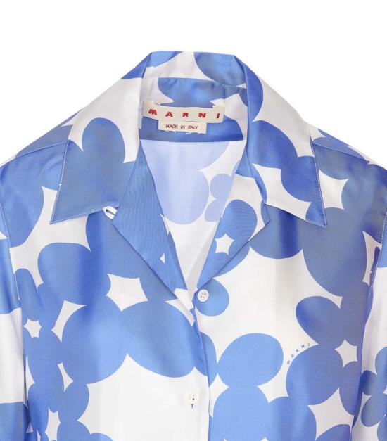 25SS 마르니 블라우스 CAMA0615S0UTSG26DIB26 BLUE - MARNI