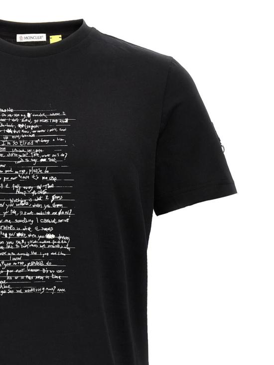 24FW 몽클레어 반팔 티셔츠 J209T8C0000289AHD999 Black - MONCLER