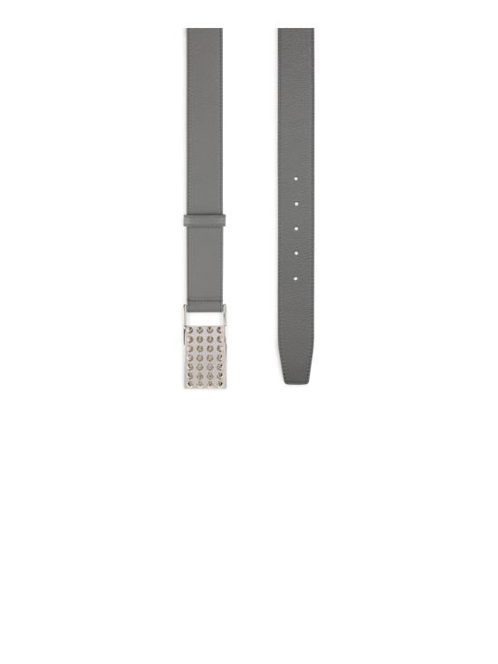 25SS 크리스챤 루부탱 벨트 1255059 I731 SMOKE GREY SILVER - CHRISTIAN LOUBOUTIN