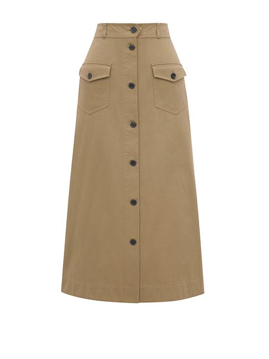 25SS 생로랑 미디 스커트 817344 Y04VY2100 CHATAIN