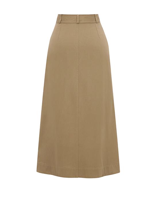 25SS 생로랑 미디 스커트 817344 Y04VY2100 CHATAIN - SAINT LAURENT