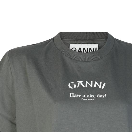 25SS 가니 반팔 티셔츠 T3590490 VOLCANIC ASH DOM - GANNI