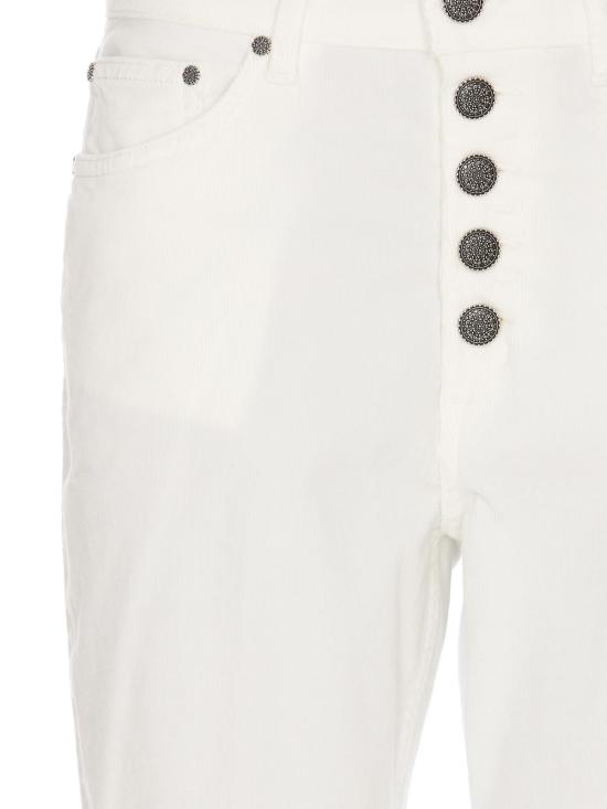  돈답 스트레이트 팬츠 DP268BVS0030YTRT017 White - DONDUP