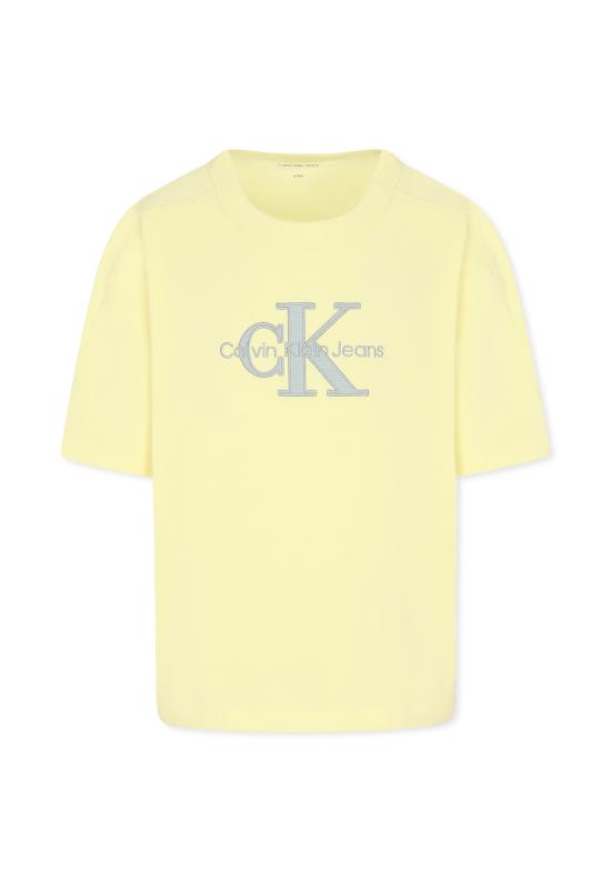 25SS [키즈] 캘빈클라인 티셔츠 25S CKIB0IB02452J IB0IB02452 ZA6 YELLOW