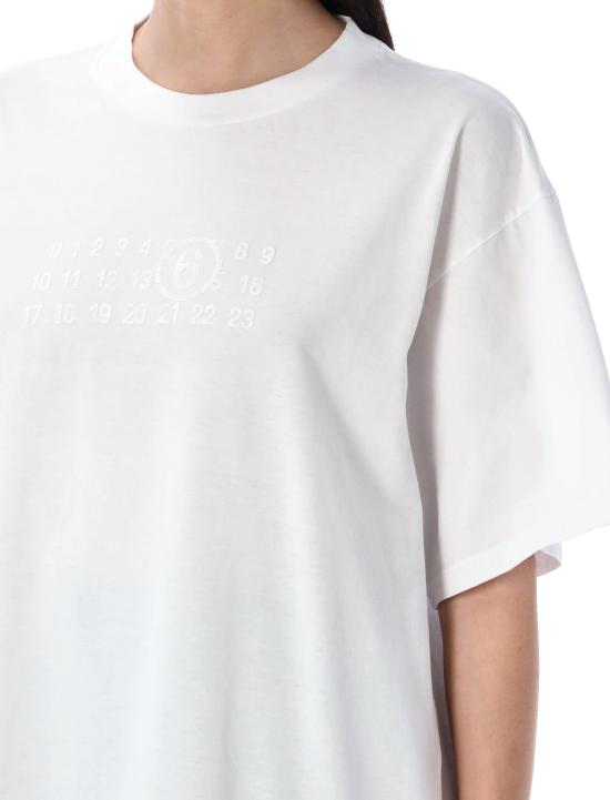 25SS MM6 메종마르지엘라 반팔 티셔츠 S62GD0202M20115 100 WHITE - MM6 MAISON MARGIELA