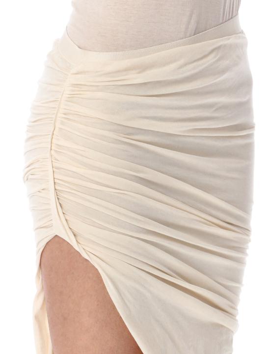 25SS 릭 오웬스 미디 스커트 DS01E3334BHNDB 21 NATURAL - RICK OWENS