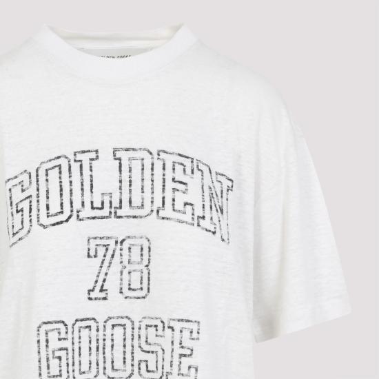 25SS 골든구스 반팔 티셔츠 GWP01874P001891 11421 WHITE - GOLDEN GOOSE