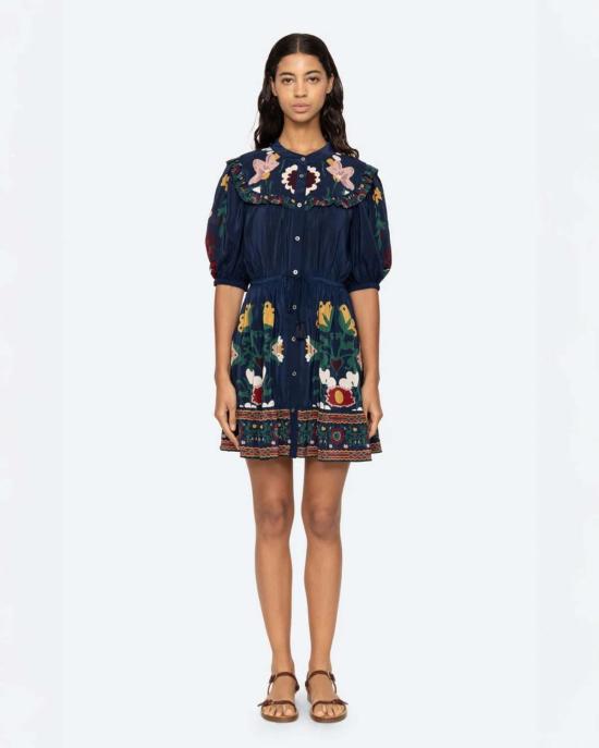  씨뉴욕 원피스 Sea Ny Cassia 드레스 네이비 - SEA NY