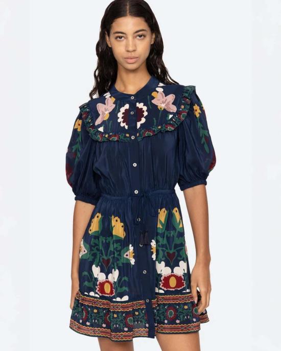  씨뉴욕 원피스 Sea Ny Cassia 드레스 네이비 - SEA NY