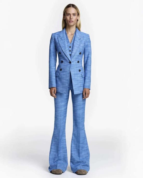  Smythe 수트 자켓 스마이스 낫 어 디비 블레이저 데님 스트라이프 - OTHER BRANDS