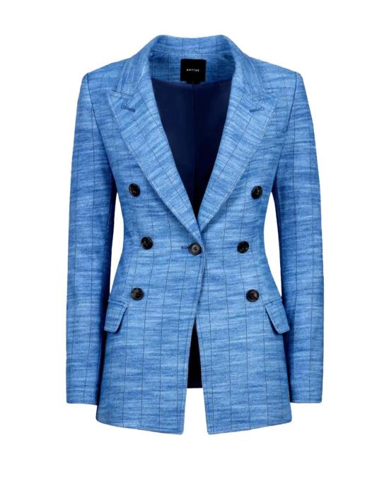  Smythe 수트 자켓 스마이스 낫 어 디비 블레이저 데님 스트라이프