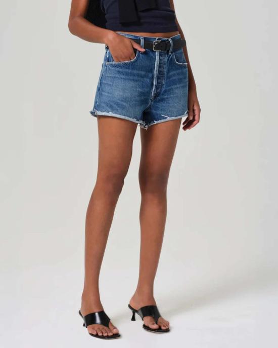  시티즌 오브 휴머니티 데님 숏팬츠 말로우 빈티지 숏 미디엄 워시 데님 - CITIZEN OF HUMANITY