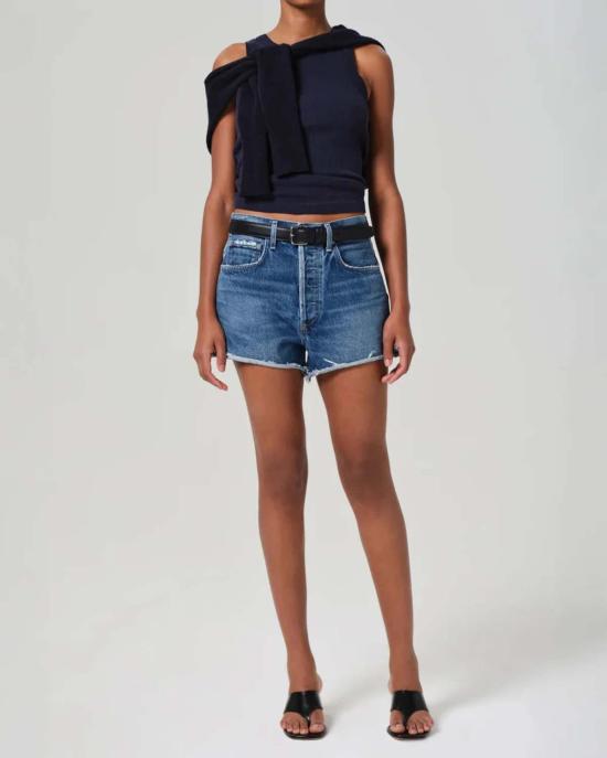  시티즌 오브 휴머니티 데님 숏팬츠 말로우 빈티지 숏 미디엄 워시 데님 - CITIZEN OF HUMANITY