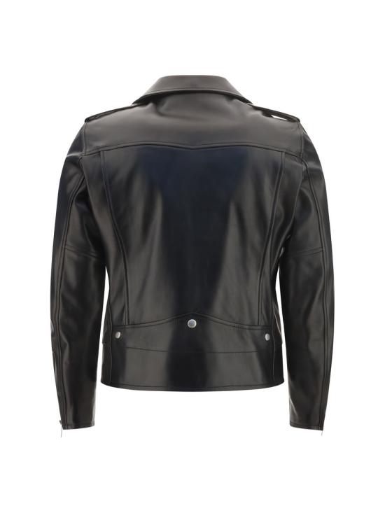  생로랑 램스킨 클래식 모터사이클 자켓 484284Y5YA2 1000 - SAINT LAURENT